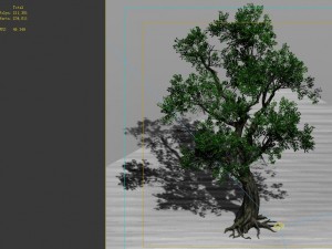 game model - forest - tree 01 3D Model