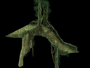 game model - forest - tree bridge 01 3D 모델
