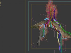 game model - forest - tree bridge 01 Model 3D