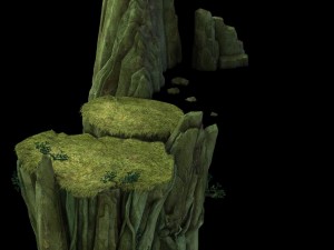 game model - forest - tree bridge 02 3Dモデル