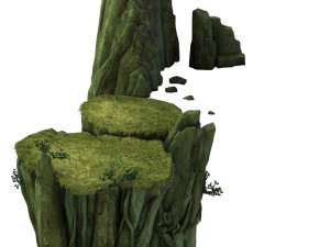 game model - forest - tree bridge 02 Model 3D