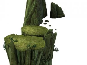 game model - forest - tree bridge 02 3D Model