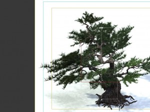 game model - forest - pines 02e 3D Model