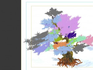 game model - forest - pines 02e 3D Model