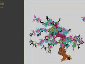 game model - forest - peach tree 02 3D 모델