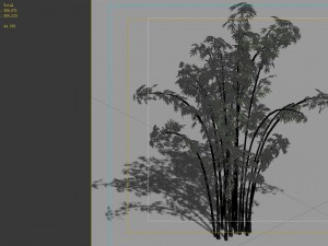 game model - forest - bamboo 3D Model