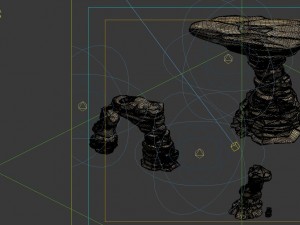 game model - desert gobi - wind stone 10 3D 模型
