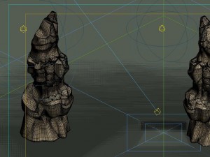 game model - desert gobi - wind stone 18 3D Model