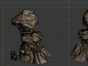 game model - desert gobi - wind stone 19 Modello 3D