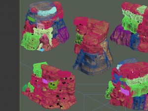 game model - desert gobi - wind stone 23 Model 3D