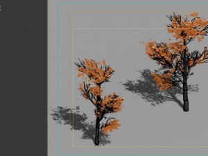 game model - desert - trees 03 3D-Modell