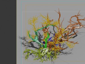game model - snow - dead tree 01 Modèle 3D