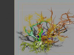 game model - snow - dead tree 01 3D Model