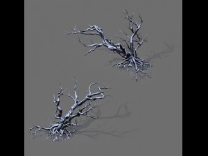game model - snow - dead tree 02 3D Model