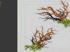 game model - snow - dead tree 02 3D Model