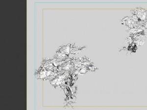 game model - snow - dead tree 03 3D Модель