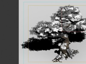 game models - snow - trees 01 3D 模型