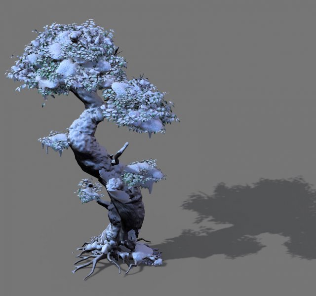 game models - snow - trees 02 Modèle 3D .c4d .max .obj .3ds .fbx .stl .blend 