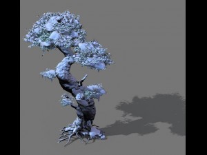 game models - snow - trees 02 3D Model
