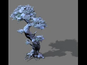 Spielmodelle - Schnee - B&auml;ume 02 3D Modell