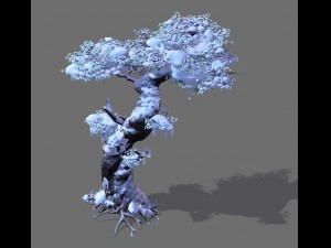 game models - snow - trees 05 3D Model