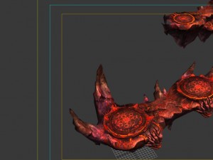 game model - the platform in magma 3D Model