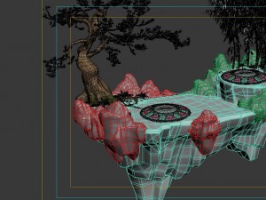 game model - field - alpine sightseeing platform 3D 模型