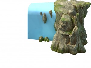 game models - field - waterfall 02 3D 模型