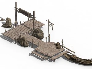 cangwu mountain tribe - ferry 3D Model