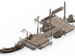 cangwu mountain tribe - ferry 3D Model