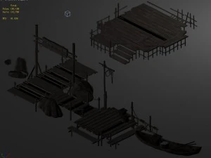 cangwu mountain tribe - ferry 3D Model