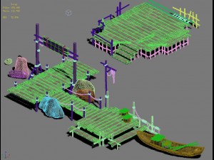 cangwu mountain tribe - ferry 3D Model