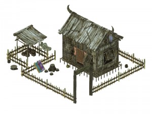 cangwu mountain tribe - armor shop 01 3Dモデル
