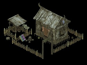 cangwu mountain tribe - armor shop 01 3Dモデル