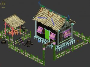 cangwu mountain tribe - armor shop 01 3D Model