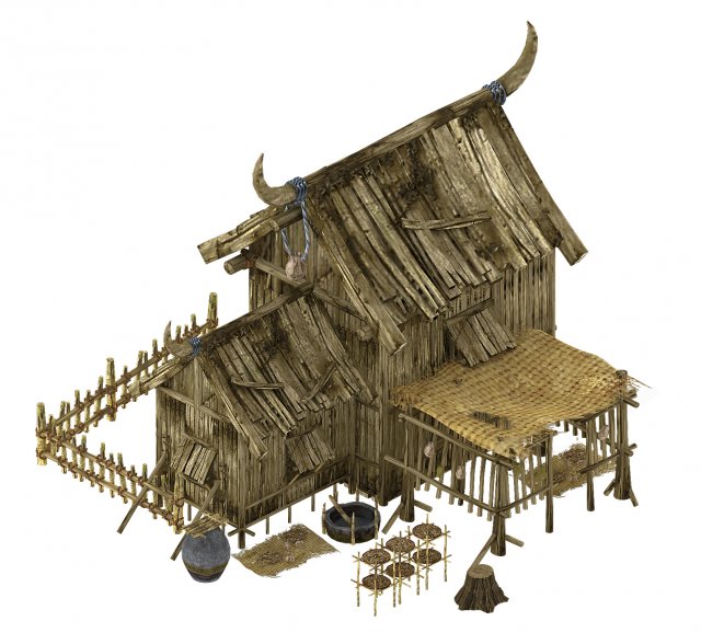 cangwu mountain tribe - drugstore 3D Model .c4d .max .obj .3ds .fbx .stl .blend 