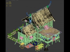 cangwu mountain tribe - drugstore 3D Model