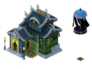 city building - recreation room 3D Model