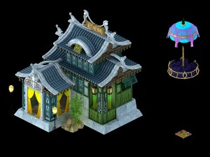 city building - recreation room 3D Model