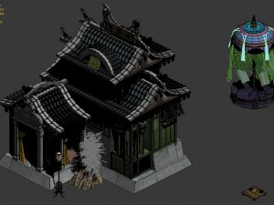 city building - recreation room 3D Model