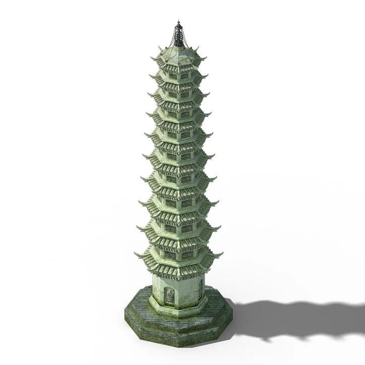 dali duan - baita 01 3D Model .c4d .max .obj .3ds .fbx .stl .blend