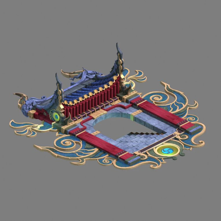 hell construction - the entrance of the government 3D Model .c4d .max .obj .3ds .fbx .stl .blend 