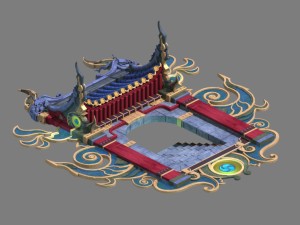 hell construction - the entrance of the government 3D Модель