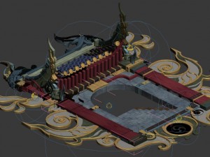 hell construction - the entrance of the government Modelo 3D