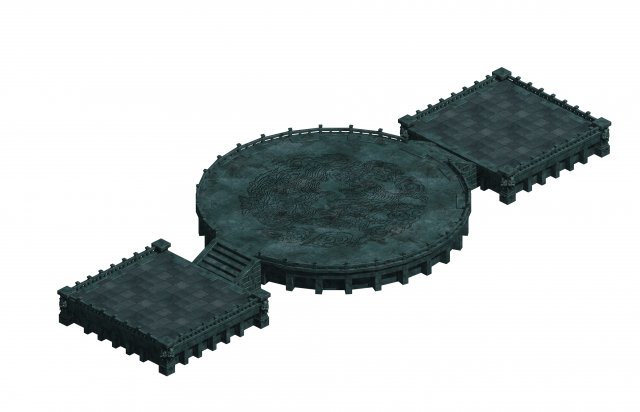 battle of small platform 043 3D Model .c4d .max .obj .3ds .fbx .stl .blend 