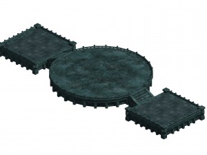 battle of small platform 043 3D Model