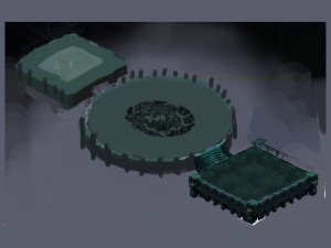 battle of small platform 043 3D Model