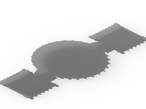 battle of small platform 043 3D Model
