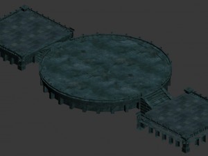 battle of small platform 043 3D Model