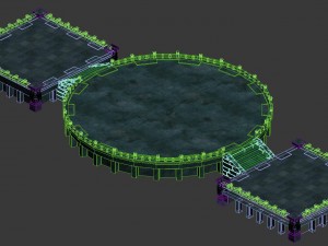 battle of small platform 043 3D Model